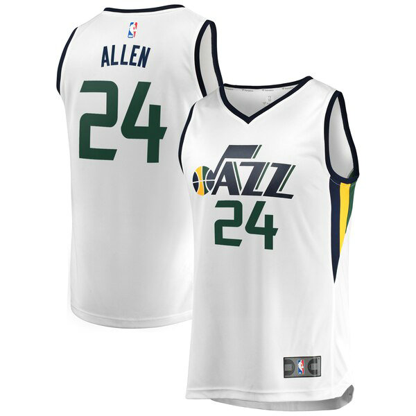 Maillot Utah Jazz Homme Grayson Allen 24 Association Edition Blanc
